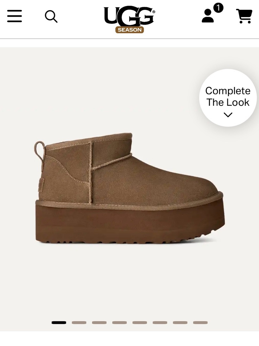Cropped UGG Platform Boot